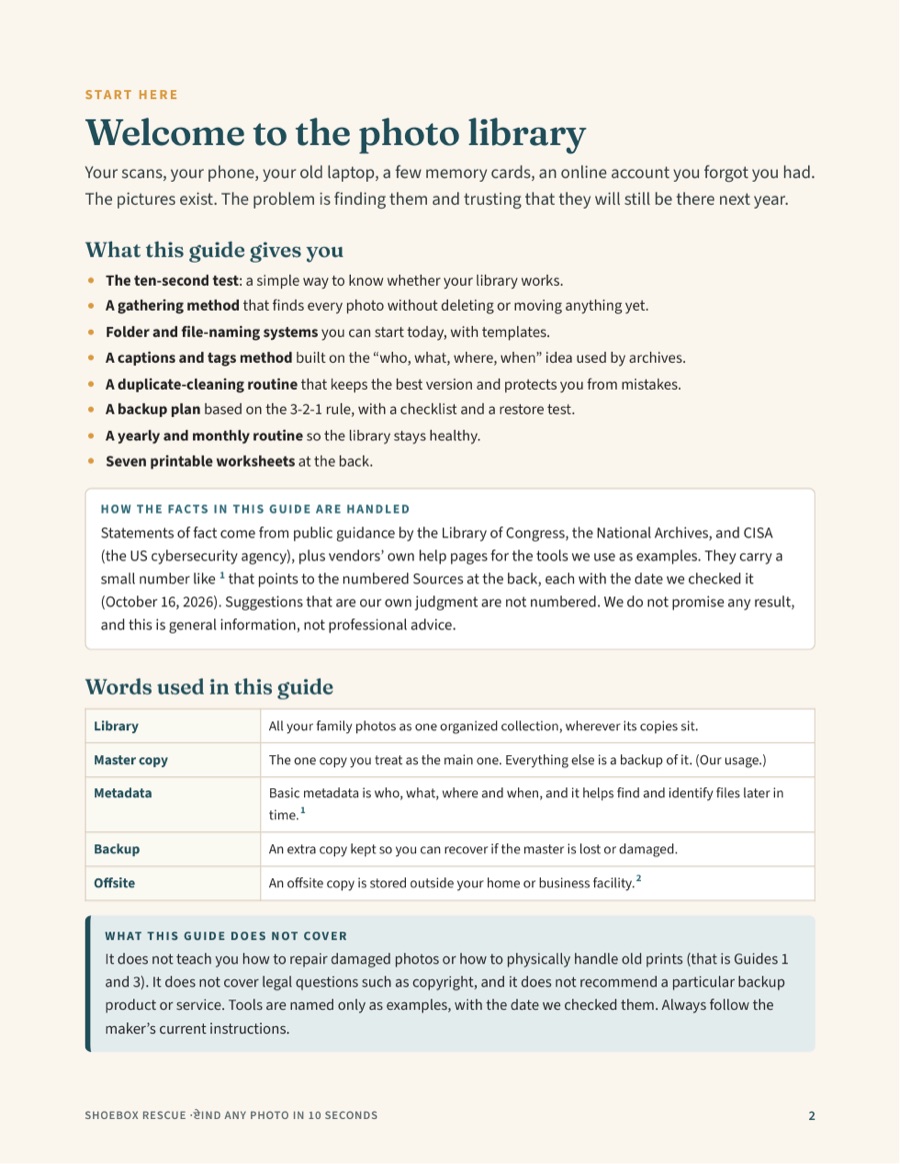 Preview page from Find Any Photo in 10 Seconds: Welcome to the photo library (page 2)