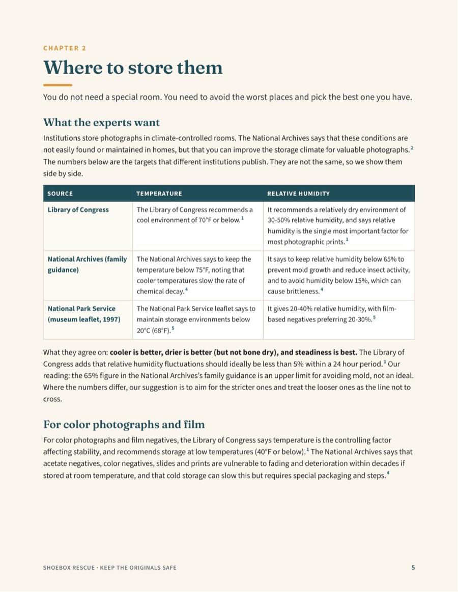 Preview page from Keep the Originals Safe: Where to store them (page 5)